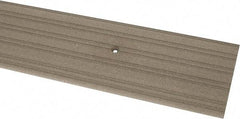 Pemko - 48" Long x 5" Wide x 1/2" High, Saddle Threshold - Gray PemKote Skid Resistant Surface - Exact Tool & Supply