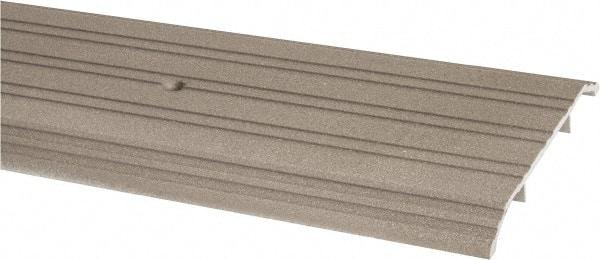 Pemko - 72" Long x 5" Wide x 1/2" High, Saddle Threshold - Gray PemKote Skid Resistant Surface - Exact Tool & Supply