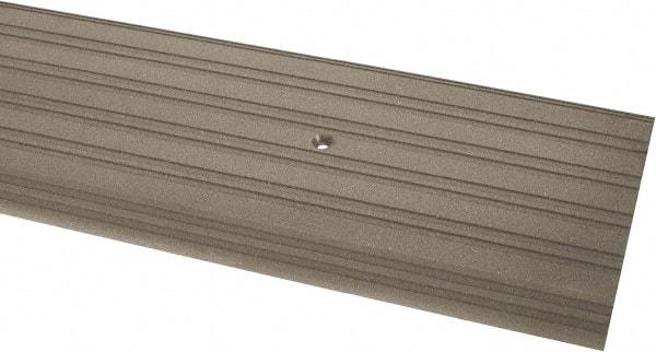 Pemko - 48" Long x 6" Wide x 1/2" High, Saddle Threshold - Gray PemKote Skid Resistant Surface - Exact Tool & Supply