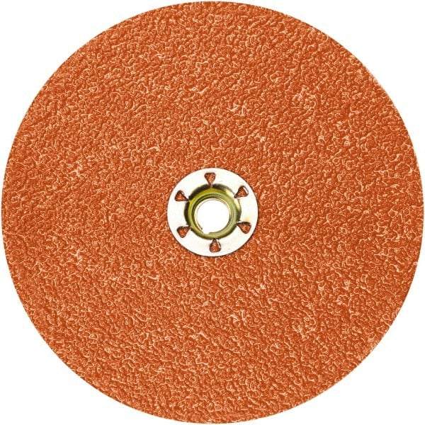 3M - 7" Diam 7/8" Hole 120+ Grit Fiber Disc - Ceramic, 8,600 Max RPM, Series 787C - Exact Tool & Supply