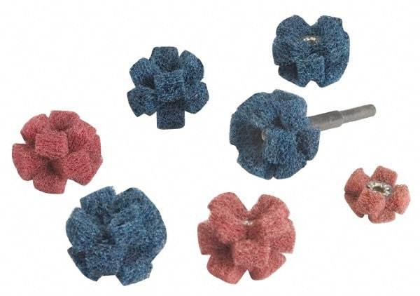 Standard Abrasives - 10 Piece, 1, 1-1/2" Disc Diam, Abrasive Disc Kit - Coated, (2) Medium, (2) Very Fine Grade - Exact Tool & Supply