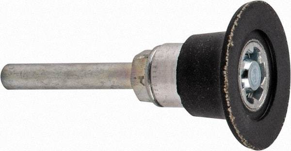 Standard Abrasives - 1-1/2" Diam Quick-Change Type P Disc Backing Pad - 1/4" Shank Diam, Medium Density, 30,000 RPM - Exact Tool & Supply