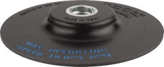 Standard Abrasives - 4-1/2" Diam Quick-Change Disc Backing Pad - 5/8" Shank Diam, Medium Density, 18,000 RPM - Exact Tool & Supply