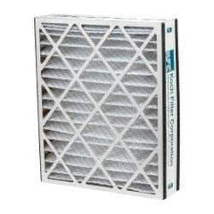 Made in USA - 20" Noml Height x 25" Noml Width x 5" Noml Depth, 35 to 45% Capture Efficiency, Wire-Backed Pleated Air Filter - MERV 8, Cotton/Polyester, Integrated Beverage Board Frame, 300 Max FPM, 1,040 CFM, For Airbear 255649-102 & 229990-102 - Exact Tool & Supply