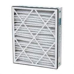 Made in USA - 20" Noml Height x 25" Noml Width x 6" Noml Depth, 35 to 45% Capture Efficiency, Wire-Backed Pleated Air Filter - MERV 8, Cotton/Polyester, Integrated Beverage Board Frame, 300 Max FPM, 1,040 CFM, For Space-Gard 2200/2250 Type 201 - Exact Tool & Supply