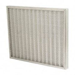 Made in USA - 20" Noml Height x 25" Noml Width x 2" Noml Depth, 76% Capture Efficiency, Permanent Air Filter - MERV 7, Aluminum Cloth & Mesh, Integrated Aluminum Frame, 300 Max FPM, 800 CFM, For Any Unit - Exact Tool & Supply