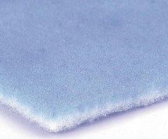 Made in USA - 12" High x 24" Wide x 2" Deep, Polyester Air Filter Media Pad - MERV 8, 1,000 CFM, 30 to 35% Capture Efficiency, 89 Arrestance Efficiency, 500 Max FPM, 175°F Max - Exact Tool & Supply