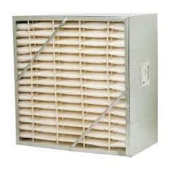 Value Collection - 24" Noml Height x 24" Noml Width x 12" Noml Depth, 65% Capture Efficiency, Rigid Box Air Filter - MERV 11, Synthetic Polypropylene, Integrated Corrosion-Resistant Steel Frame, 2,000 CFM - Exact Tool & Supply