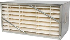 Value Collection - 12" Noml Height x 24" Noml Width x 12" Noml Depth, 65% Capture Efficiency, Rigid Box Air Filter - MERV 11, Synthetic Polypropylene, Integrated Corrosion-Resistant Steel Frame, 1,000 CFM - Exact Tool & Supply