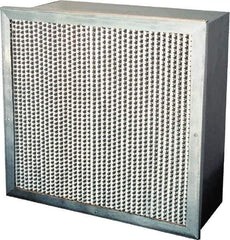 Value Collection - 12" Noml Height x 24" Noml Width x 12" Noml Depth, 65% Capture Efficiency, Rigid Box Air Filter - MERV 11, Synthetic Polypropylene, Integrated Corrosion-Resistant Steel Frame, 1,000 CFM - Exact Tool & Supply