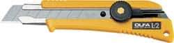 Olfa - Snap Utility Knife - Yellow Plastic Handle - Exact Tool & Supply