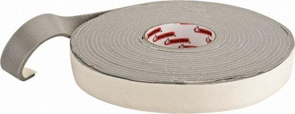Frost King - 30' Long x 1-1/4" Wide, Camper Mounting Tape Weatherstripping - Rubber Foam - Exact Tool & Supply