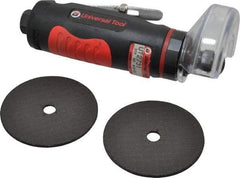 Universal Tool - 2-7/8" Wheel Diam, 22,000 RPM, Pneumatic Cutoff & Cutoff-Grinder Tool - Straight Handle - Exact Tool & Supply
