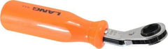 Lang - 9/16" 6 Point Reversible Ratcheting Offset Box Wrench - 7" OAL, Steel - Exact Tool & Supply