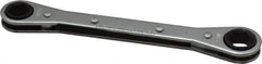 Lang - 3/8" x 7/16" 6 Point Ratcheting Box Wrench - Double End, 5-1/2" OAL, Steel - Exact Tool & Supply