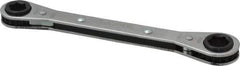 Lang - 7/16" x 1/2" 6 Point Ratcheting Box Wrench - Double End, 6-7/8" OAL, Steel - Exact Tool & Supply