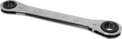 Lang - 9/16" x 5/8" 12 Point Ratcheting Box Wrench - Double End, 8-1/8" OAL, Steel - Exact Tool & Supply