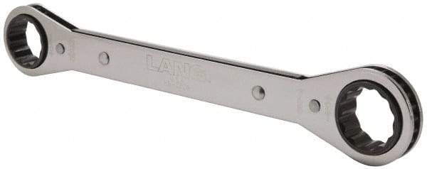Lang - 13/16" x 7/8" 12 Point Ratcheting Box Wrench - Double End, 9-1/4" OAL, Steel - Exact Tool & Supply