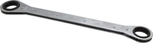 Lang - 1-1/8" x 1-3/16" 12 Point Ratcheting Box Wrench - Double End, 15" OAL, Steel - Exact Tool & Supply