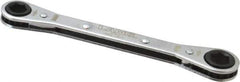 Lang - 9mm x 10mm 6 Point Ratcheting Box Wrench - Double End, 5-1/2" OAL, Steel - Exact Tool & Supply