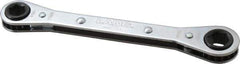 Lang - 11mm x 13mm 6 Point Ratcheting Box Wrench - Double End, 6-7/8" OAL, Steel - Exact Tool & Supply