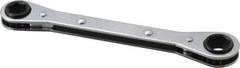 Lang - 12mm x 14mm 6 Point Ratcheting Box Wrench - Double End, 6-7/8" OAL, Steel - Exact Tool & Supply
