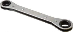 Lang - 15mm x 17mm 12 Point Ratcheting Box Wrench - Double End, 8-1/8" OAL, Steel - Exact Tool & Supply