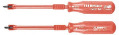 Witte - 1/8" Blade Width, 7-1/4" OAL, Screwholding Slotted Screwdriver - Exact Tool & Supply
