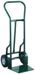 Shovel Nose Fright, Dock and Warehouse 900 lb Capacity Hand Truck - 1- 1/4" Tubular steel frame robotically welded - 1/4" High strength tapered steel base plate -- 10" Solid Rubber wheels - Exact Tool & Supply