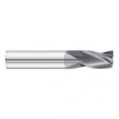 13/32 Dia. x 2-3/4 Overall Length 3-Flute Square End Solid Carbide SE End Mill-Round Shank-Center Cut-TiAlN - Exact Tool & Supply