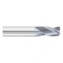 1" Dia. x 4 Overall Length 3-Flute Square End Solid Carbide SE End Mill-Round Shank-Center Cut-TiCN - Exact Tool & Supply