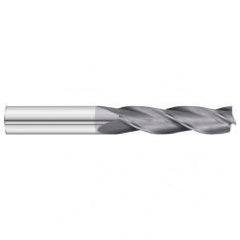 5/16 Dia. x 4 Overall Length 3-Flute Square End Solid Carbide SE End Mill-Round Shank-Center Cut-TiAlN - Exact Tool & Supply