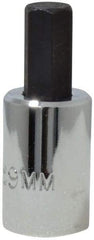 Proto - 3/8" Drive, 9mm Hex Bit Socket - 1-49/64" OAL, 3/4" Bit Length - Exact Tool & Supply
