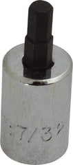 Proto - 3/8" Drive, 7/32" Hex Bit Socket - 1-13/16" OAL, 3/4" Bit Length - Exact Tool & Supply