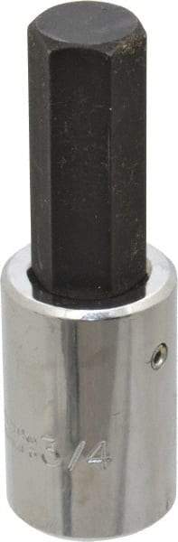 Proto - 1/2" Drive, 3/4" Hex Bit Socket - 4" OAL, 2" Bit Length - Exact Tool & Supply