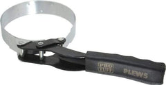 Plews - 4-1/8 to 4-1/2" Diam, Standard Handle Truck Oil Filter Wrench - Steel, For Use with Filters from 4-1/8 to 4-1/2" - Exact Tool & Supply