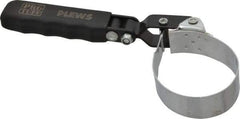 Plews - 2-1/4 to 2-9/16" Diam, Swivel Handle CompactOil Filter Wrench - Steel, For Use with Filters from 2-1/4 to 2-9/16" - Exact Tool & Supply