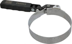 Plews - 4-1/8 to 4-1/2" Diam, Swivel Handle Large Oil Filter Wrench - Steel, For Use with Filters from 4-1/8 to 4-1/2" - Exact Tool & Supply