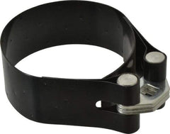 Plews - 4-1/8 to 4-21/32" Diam, Heavy Duty Oil Filter Wrench - Steel, For Use with Filters from 4-1/8 to 4-21/32" - Exact Tool & Supply