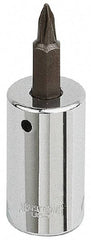 Armstrong - 1/4" Drive, T27 Torx Bit Socket - 1-9/16" OAL - Exact Tool & Supply
