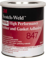 3M - 32 oz Can Brown Butyl Rubber Gasket Sealant - 300°F Max Operating Temp, Series 847 - Exact Tool & Supply