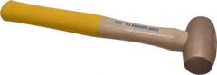 Cook Hammer - 1-1/2 Lb Head Nonsparking Mallet - 13" OAL, Wood Handle - Exact Tool & Supply