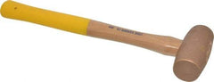 Cook Hammer - 4 Lb Head Nonsparking Mallet - 16" OAL, Wood Handle - Exact Tool & Supply