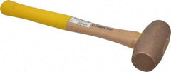 Cook Hammer - 5 Lb Head Nonsparking Mallet - 16" OAL, Wood Handle - Exact Tool & Supply