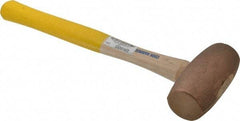 Cook Hammer - 6 Lb Head Nonsparking Mallet - 16" OAL, Wood Handle - Exact Tool & Supply