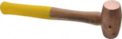 Cook Hammer - 2 Lb Head Nonsparking Mallet - 13" OAL, Wood Handle - Exact Tool & Supply