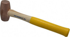 Cook Hammer - 3 Lb Head Nonsparking Mallet - 16" OAL, Wood Handle - Exact Tool & Supply