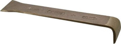 Ampco - Stiff Bronze 1-Edge Scraper - 2" Blade Width x 2" Blade Length, 12" Long Aluminum Handle - Exact Tool & Supply