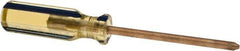 Ampco - #2, 7-1/2" OAL, Nonsparking Phillips Screwdriver - 4" Blade Length, Round Shank, Acetate Handle - Exact Tool & Supply