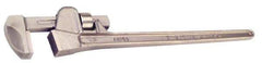 Ampco - 10" Bronze Straight Pipe Wrench - 1" Pipe Capacity - Exact Tool & Supply